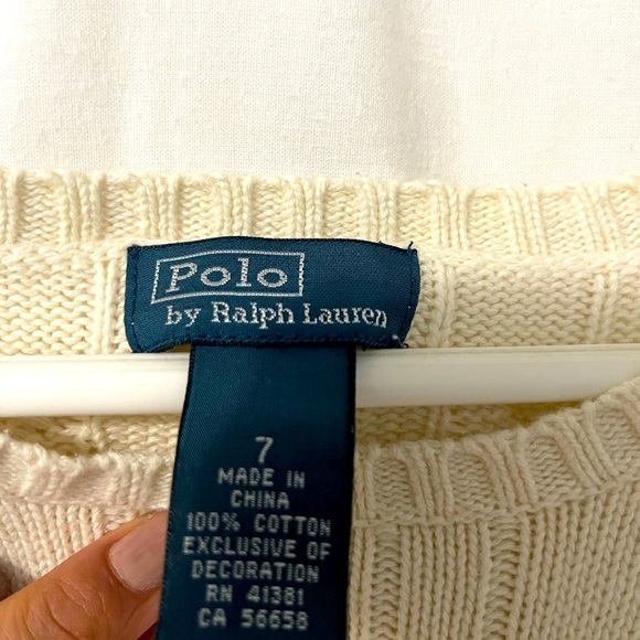 Ralph Lauren Kid Sweater Size 7 - Picture 3 of 3